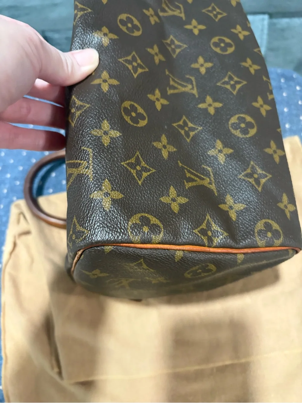 Louis Vuitton Monogram Speedy 25 Vintage 2002 Handbag Y2K